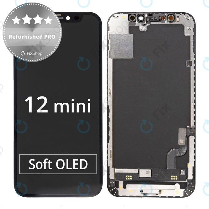 Apple iPhone 12 Mini - LCD Kijelző + Érintőüveg + Keret Refurbished PRO