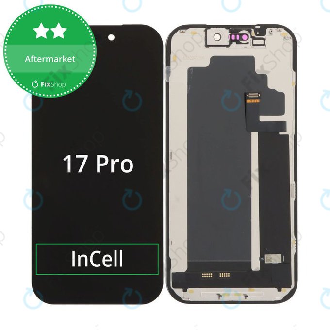 Kijelző In-Cell FHD iPhone 17 Pro, Érintőüveg kerettel