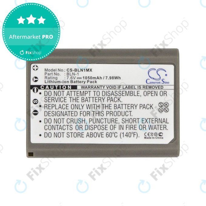 Akkumulátor Olympus E-M5, 1050mAh, Li-Ion, 7.6V, BLN-1, HQ