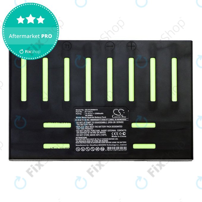 Akkumulátor Proscenic 902 Nono, Pro Coco, Robojet Air, 2500mAh, Ni-MH, 14.4V, E718074, HQ