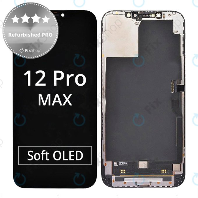 Apple iPhone 12 Pro Max - LCD Kijelző + Érintőüveg + Keret Refurbished PRO