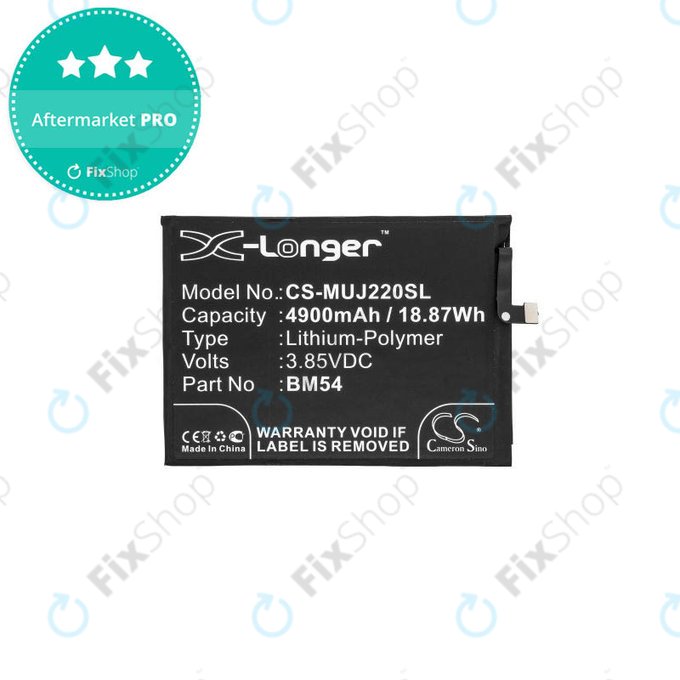 Xiaomi Redmi Note 9T 5G - Akkumulátor BM54 4900mAh HQ