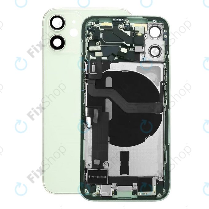 Apple iPhone 12 Mini - Hátsó Ház Apró Alkatrészekkel (Green)