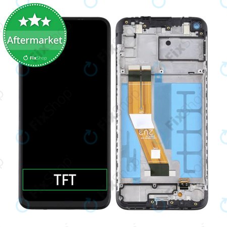 Samsung Galaxy A11 A115F - LCD Kijelző + Érintőüveg + Keret TFT