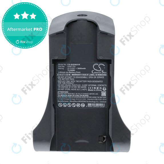 Akkumulátor Shark IZ, 3000mAh, Li-Ion, 25.2V, XSBT700, HQ