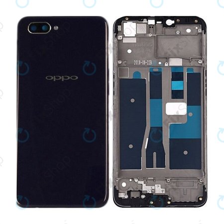 Oppo A5 2020 - Akkumulátor Fedőlap (Black) - O-4902858 Genuine Service Pack