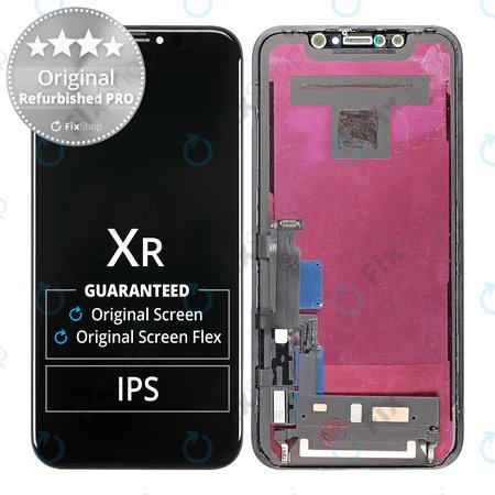 Apple iPhone XR - LCD Kijelző + Érintőüveg + Keret Original Refurbished PRO