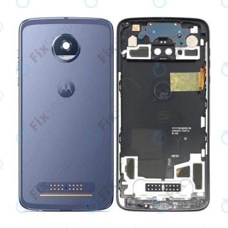 Motorola Moto Z2 Play XT1710-09 - Akkumulátor Fedőlap (Blue/Silver)