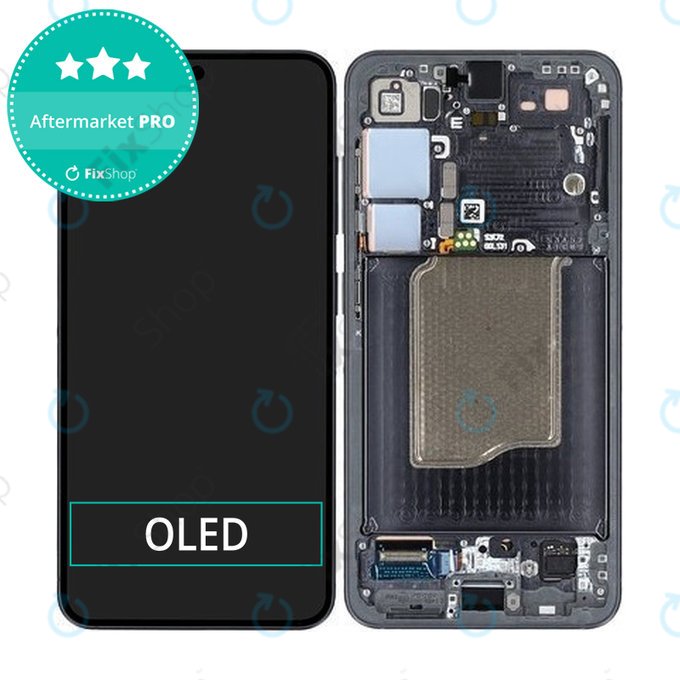 Samsung Galaxy S25 - LCD Kijelző + Érintőüveg + Keret (Blueblack) OLED