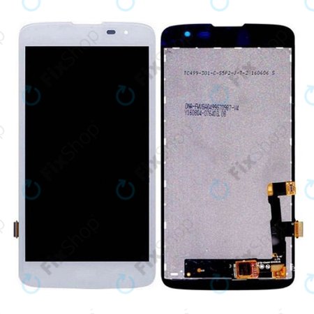 LG K7 X210 - LCD Kijelző + Érintőüveg (Fehér) - EAT63399901