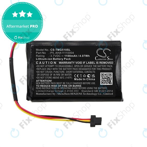 Akkumulátor TomTom Go 510, 1100mAh, Li-Ion, 3.7V, AHA11110004, HQ