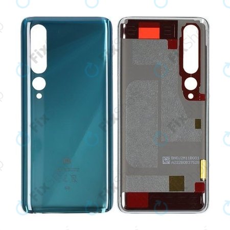 Xiaomi Mi 10 - Akkumulátor Fedőlap (Coral Green) - 550500007N1L Genuine Service Pack