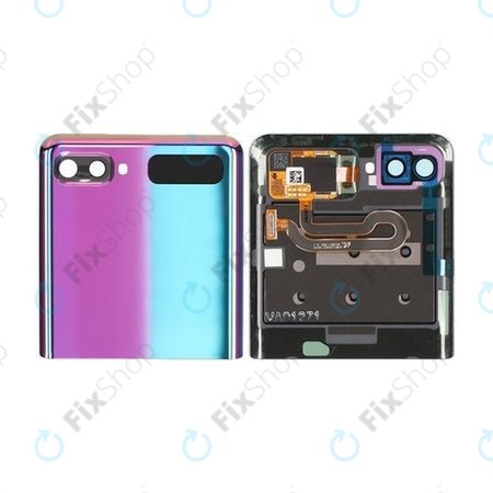 Samsung Galaxy Z Flip F700N - Akkumulátor Fedőlap Felső (Mirror Purple) - GH96-13380B Genuine Service Pack