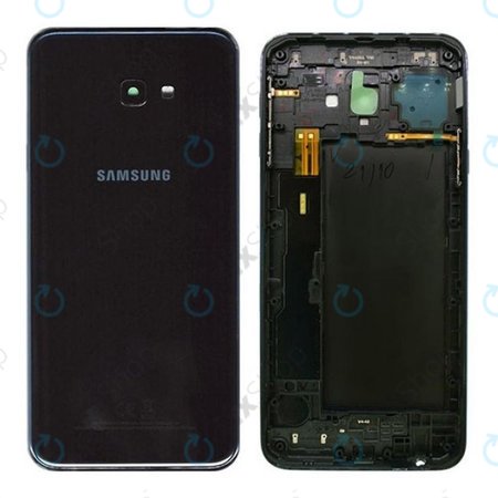 Samsung Galaxy J4 Plus (2018) - Akkumulátor Fedőlap (Black) - GH82-18155A Genuine Service Pack