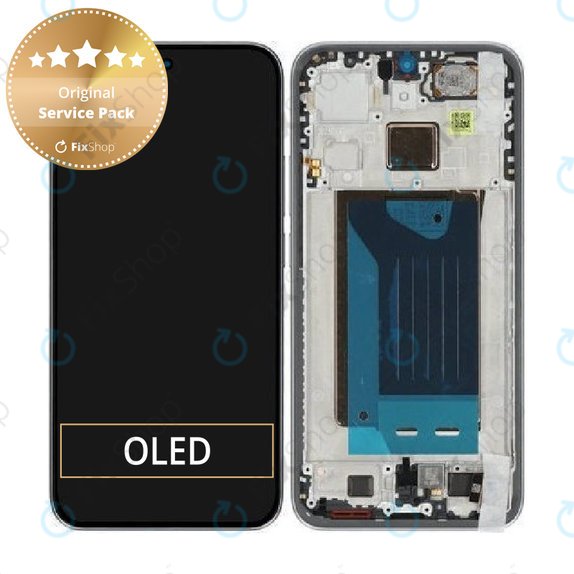 Kijelző Xiaomi 15T, Gray, Érintőüveg kerettel, 5600020O12A00, Genuine Service Pack