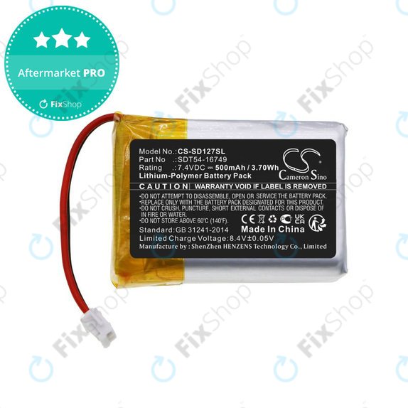 Akkumulátor Sportdog Sd-1275/875, 500mAh, Li-Pol, 7.4V, SDT54-16749, HQ