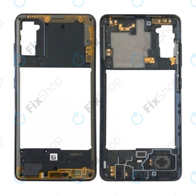 Samsung Galaxy A41 A415F - Középső Keret (Prism Crush Black) - GH98-45511A Genuine Service Pack