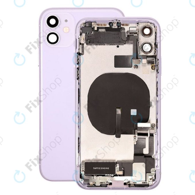 Apple iPhone 11 - Hátsó Ház Apró Alkatrészekkel (Purple)