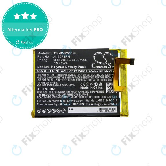 Akkumulátor Blackview BV5500, 4000mAh, Li-Pol, 3.85V, 416078PH, HQ