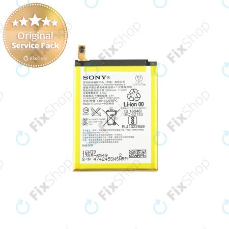 Sony Xperia XZ F8331 - Akkumulátor LIS1632ERPC 2900mAh - 1305-6549 Genuine Service Pack