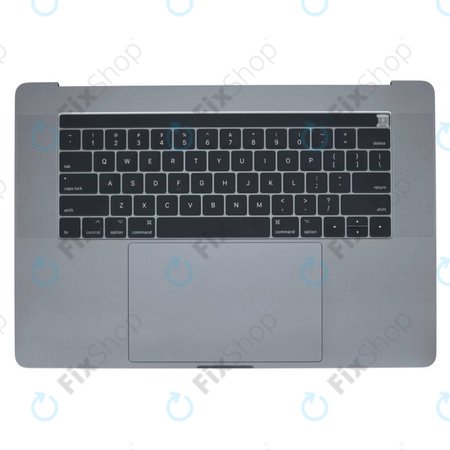 Apple MacBook Pro 15" A1707 (Late 2016 - Mid 2017) - Felső Billentyűzet Keret + Billentyűzet US + Mikrofon + Trackpad + Hangszórók