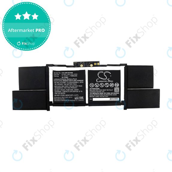 Apple MacBook Pro 15" A1990 (2018 - 2019) - Akkumulátor A1953 7300mAh HQ