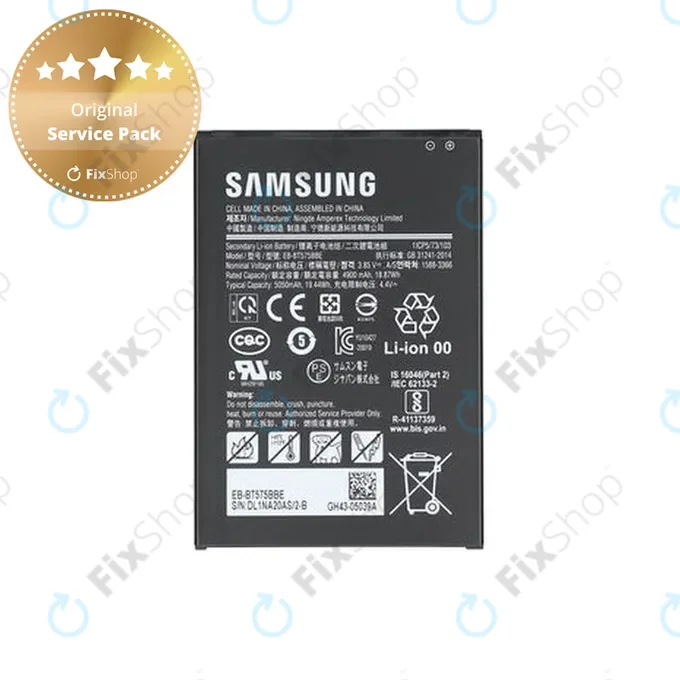 Samsung Galaxy Tab Active 3 T570, T575 - Akkumulátor 5050mAh EB-BT575BBE - GH43-05039A Genuine Service Pack