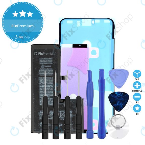 Akkumulátor iPhone XS, 2658mAh, Ragasztó (Adhesive), Szerszámok, FixPremium