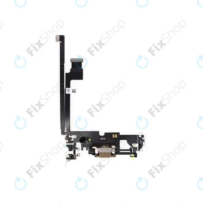 Apple iPhone 12 Pro Max - Töltő Csatlakozó + Flex Kábel (Gold)