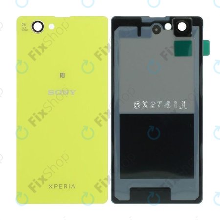 Sony Xperia Z1 Compact - Elem fedél NFC nélkül (Citromsárga) - 1276-8475 OEM