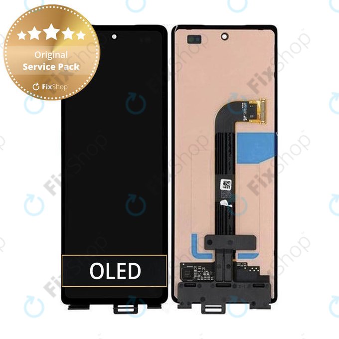 Samsung Galaxy Z Fold 2 F916B - LCD Kijelző + Érintőüveg (Külső) - GH82-23943A, GH82-24024A Genuine Service Pack
