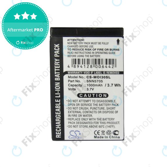 Akkumulátor Motorola i930, i920, i95, 1000mAh, Li-Ion, 3.7V, SNN5705, HQ