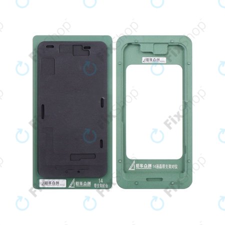 XHZC - Alignment Mold with Bezel Laminating Mat for Apple iPhone 14