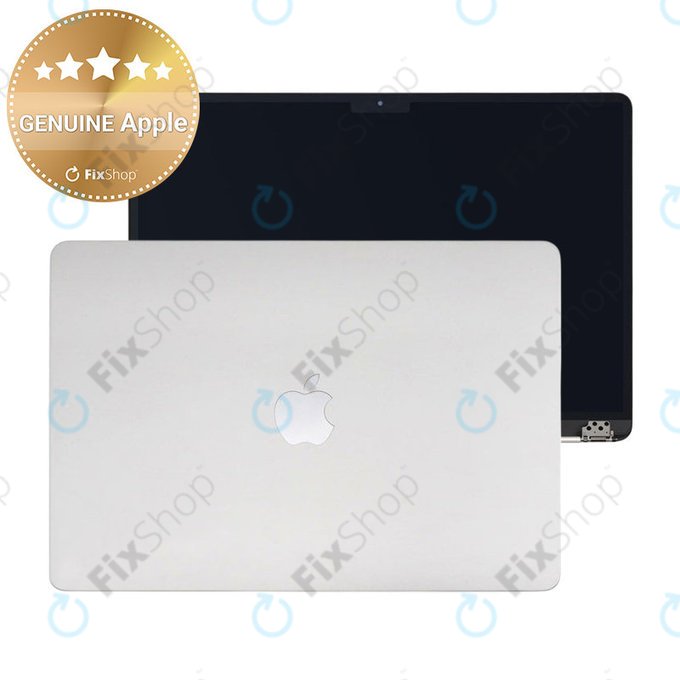 LCD kijelző MacBook Air 15", A3114 (2024), első üveggel és fedéllel, Silver, 661-40256, Genuine Apple