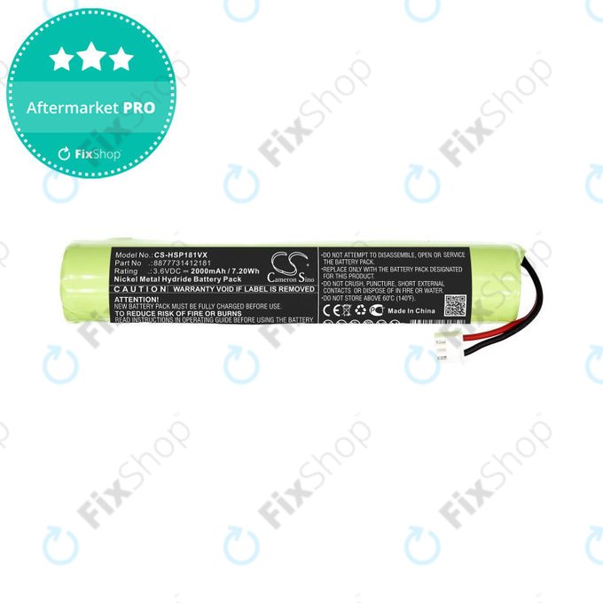 Akkumulátor Hurricane Spin Scrubber, Brush Cleaner Mop, 2000mAh, Ni-MH, 3.6V, 8877731412181, HQ