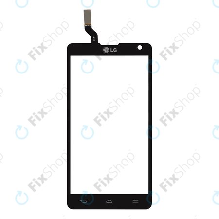 LG Optimus L9 II D605 - Érintőüveg (Fekete) - EBD61586402 OEM