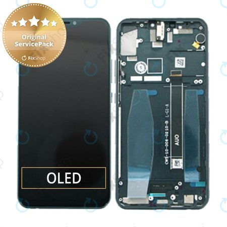 Asus Zenfone 5 ZE620KL (X00QD) - LCD Kijelző + Érintőüveg + Keret (Midnight Blue) - 90AX00Q1-R20010, 90AX00Q1-R20013 Genuine Service Pack