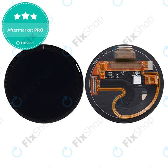 OLED kijelző + érintőüveg keret nélkül (Black) Garmin Forerunner 965 részére