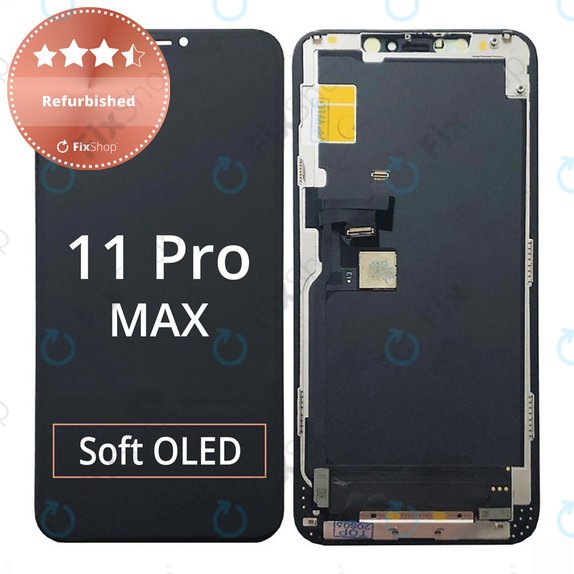 Kijelző iPhone 11 Pro Max, Érintőüveg kerettel, Refurbished