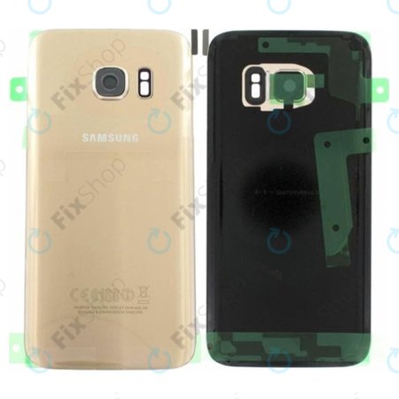 Samsung Galaxy S7 G930F - Akkumulátor Fedőlap (Gold) - GH82-11384C Genuine Service Pack