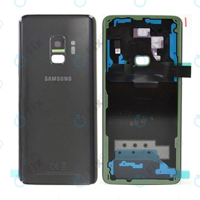 Samsung Galaxy S9 G960F - Akkumulátor Fedőlap (Midnight Black) - GH82-15865A Genuine Service Pack
