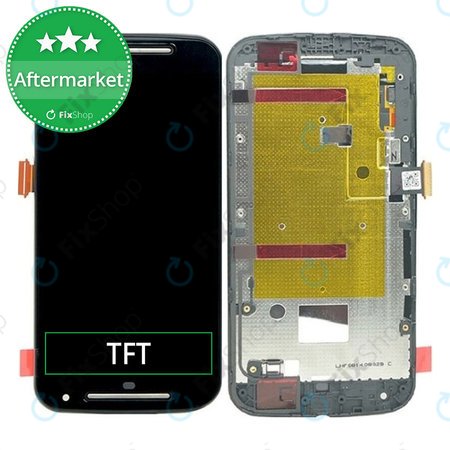 Motorola Moto G XT1068 - LCD Kijelző + Érintőüveg + Keret (Black) TFT