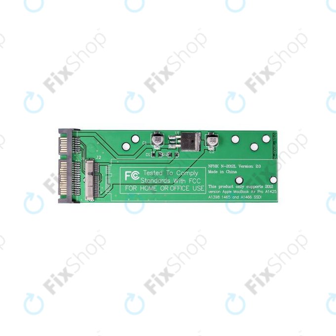 Apple MacBook Air 11" A1465, Air 13" A1466, Pro 13" A1425, Pro 15" A1398 (Mid 2012, Late 2012) - SSD / SATA Adapter