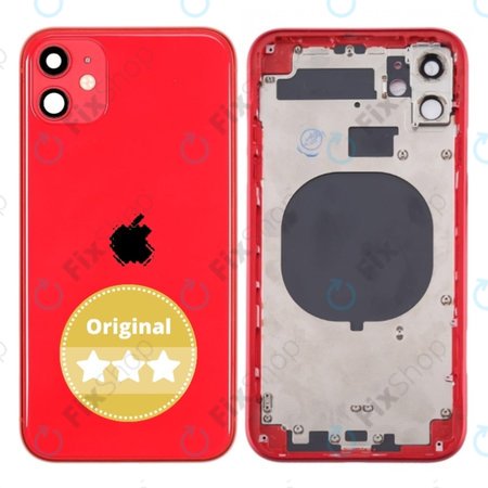 Apple iPhone 11 - Hátsó Ház (Red) Original