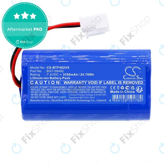 Akkumulátor Bestway Aquatronix, Kokido Vektro Z200, 3350mAh, Li-Ion, 7.4V, BST-58482, HQ