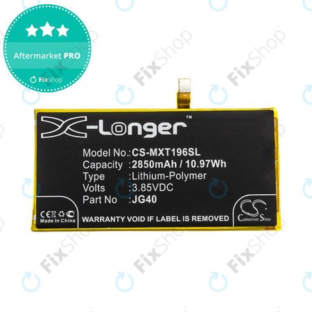 Akkumulátor Motorola Moto G7 Plus, G7 Plus DS, 2850mAh, Li-Pol, 3.85V, JG40, HQ