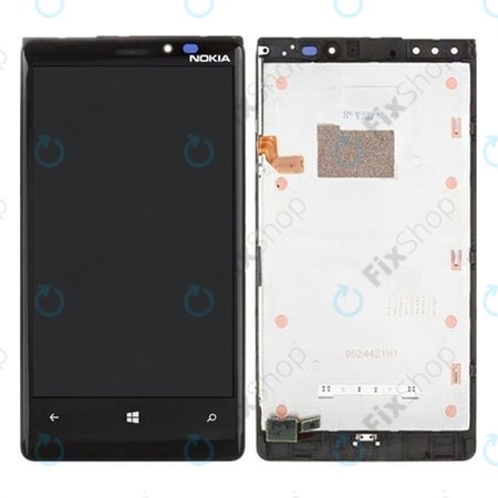 Nokia Lumia 920 - LCD Kijelző + Érintőüveg + Keret - 00808F9 Genuine Service Pack