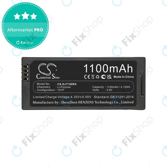 Akkumulátor DJI Tello, 1100mAh, Li-Pol, 3.8V, T01, HQ