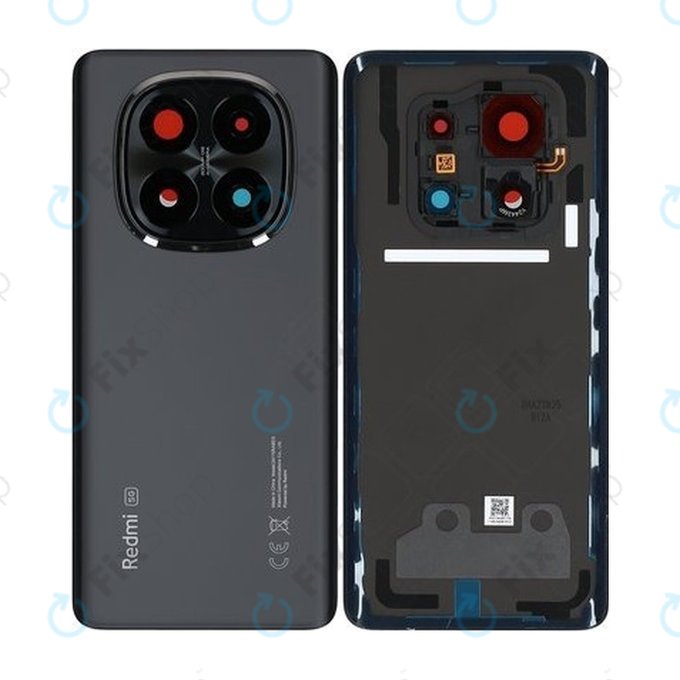 Xiaomi Redmi Note 14 Pro+ 5G 24094RAD4G - Akkumulátor Fedőlap (Midnight Black) - 5600240O16U00 Genuine Service Pack
