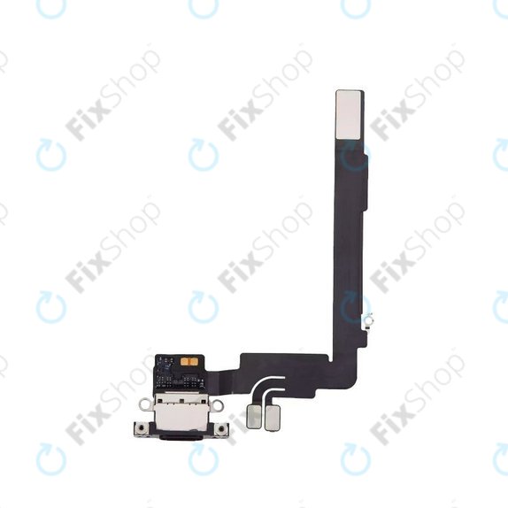 Apple iPhone 16 Pro Max - Töltő Csatlakozó + Flex Kábel (Black Titanium)